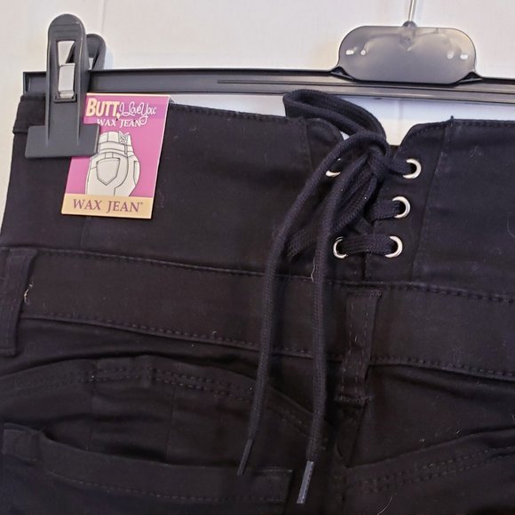 BRAND NEW Corset Back 4-Tier High-Rise Push-Up black Skinny jeans - Picture 6 of 6